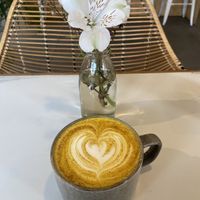 Turmeric latte   at Kale+Coco in Dublin