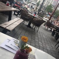 View from the outdoor seating  at Healthful in Rotterdam