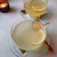 Lemon ginger tea at Healthful in Rotterdam