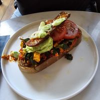 Scrambled tofu sandwich at Healthful in Rotterdam