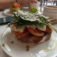 Caprese sandwich at Healthful in Rotterdam