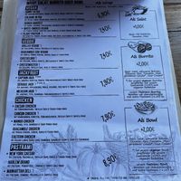 Speisekarte  at Rich 'N Greens in Cologne