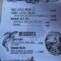 Snack-/Dessertkarte  at Rich 'N Greens in Cologne
