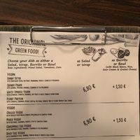 Menu at Rich 'N Greens in Cologne