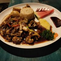 Tamarind stir-fry at Stashus Con Fusion in Puerto Viejo De Talamanca