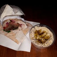 Falafel and hummus !  at Nabil in Katowice