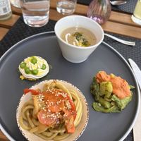 Die vier Gerichte des Tages kombiniert   at Ninfood in Cuneo