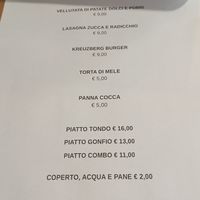 Menù di oggi at Ninfood in Cuneo
