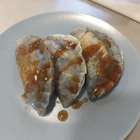 Gyoza melanzane e funghi con salsa ponzu at Ninfood in Cuneo