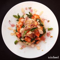 Uno dei piatti al Ninføød  at Ninfood in Cuneo