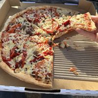 The “Vegan Haven” pizza  at Sugo Gourmet Pizza Bar in Torquay