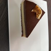 Choco-orange vegan raw cake  at Kavarna Cacao in Ljubljana