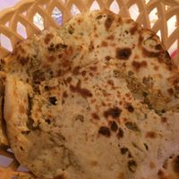 Cauliflower naan at Kitchen Samrat in Footscray