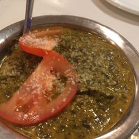 Palak Potato - potato & spinach curry at Kitchen Samrat in Footscray
