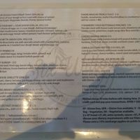 Breakfast/brunch menu at Six Willows Cafe in Willetton