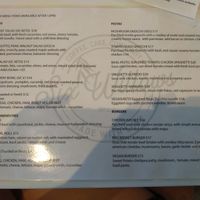 Lunch menu at Six Willows Cafe in Willetton