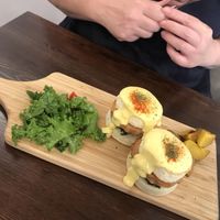 Tofu Benedict at Swell Bowls in Tokyo