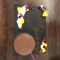 Lovely cake for my father’s birthday  at Swell Bowls in Tokyo