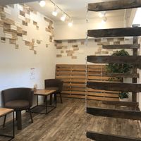 Sitting area  at Swell Bowls in Tokyo