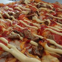 One of the vegan pizzas at New York Pizza in Lund