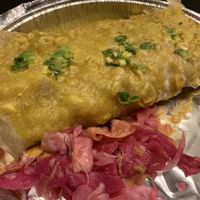 Jackfruit roti! Just the right amount of spicy and so filling. Omnomnomnom  at Bang Up To The Elephant in Denver