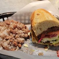 Cubano and rice and peas at Bang Up To The Elephant in Denver