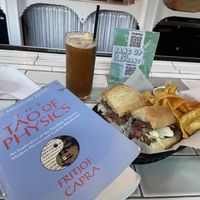 Seitan Cuban and barkeep special tequila drink   at Bang Up To The Elephant in Denver