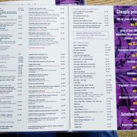 Food and non-alcoholic drink menu at Nechama Vahetzi at Nehama Vahetzi in Tel Aviv