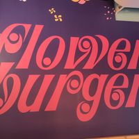 Logo at Flower Burger in Bergamo