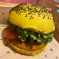 Spicy burger at Flower Burger in Bergamo