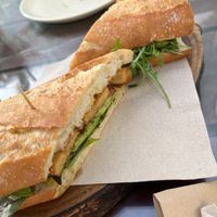 Tempeh sandwich   at Raiz in Sintra