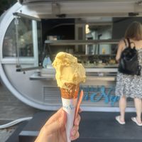 Pear with ginger and cinnamon   at Sladoled Pri Nejcu in Celje