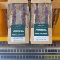 gochnjang tofu sandwich at Country Life Store - Melantrichova in Prague