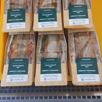 tempeh blt sandwich at Country Life Store - Melantrichova in Prague