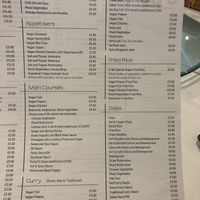 Vegan menu at G-Wu in Leeds