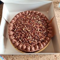 Custom chocolate cake! at Banket Yvette in Best