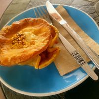 Vegan and gluten free Satay Pie at Organic & Natural Store and Cafe in Mackay
