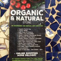What they offer at Organic & Natural Store and Cafe in Mackay