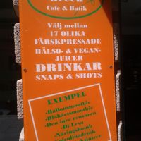 Besides the entry at Organic Green Butik and Cafe in Stockholm