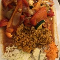 Chickpea chilli at Organic Green Butik and Cafe in Stockholm