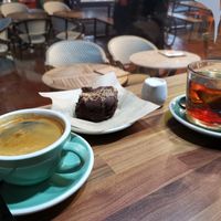 Pb choc brownie at Wolfox in Hove