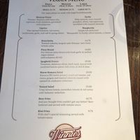 Vegan Menu at Winnies in Queenstown