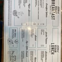 Vegan lunch menu   at The Blue Bird Cafe in Worthing