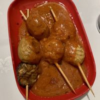 Mushroom skewers  at China Palace in Worthing