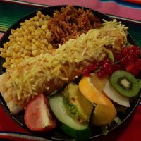 Great Mazatlan met vegan kipstukjes en vegan kaas at El Castillo in Valkenburg