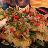 Tortilla chip dish with vegan cheese and vegan cream cheese at El Castillo in Valkenburg