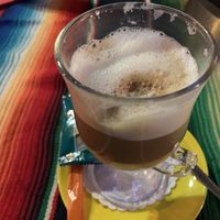 Latte almond milk at El Castillo in Valkenburg