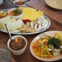 Our brunch at 26 Rose Garden in Zurich