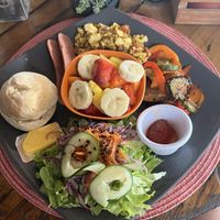   at Aroma Coffee Bar in Cahuita