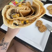 Southwest burrito- vegan  at Rachel's Cafe & Creperie in Lancaster